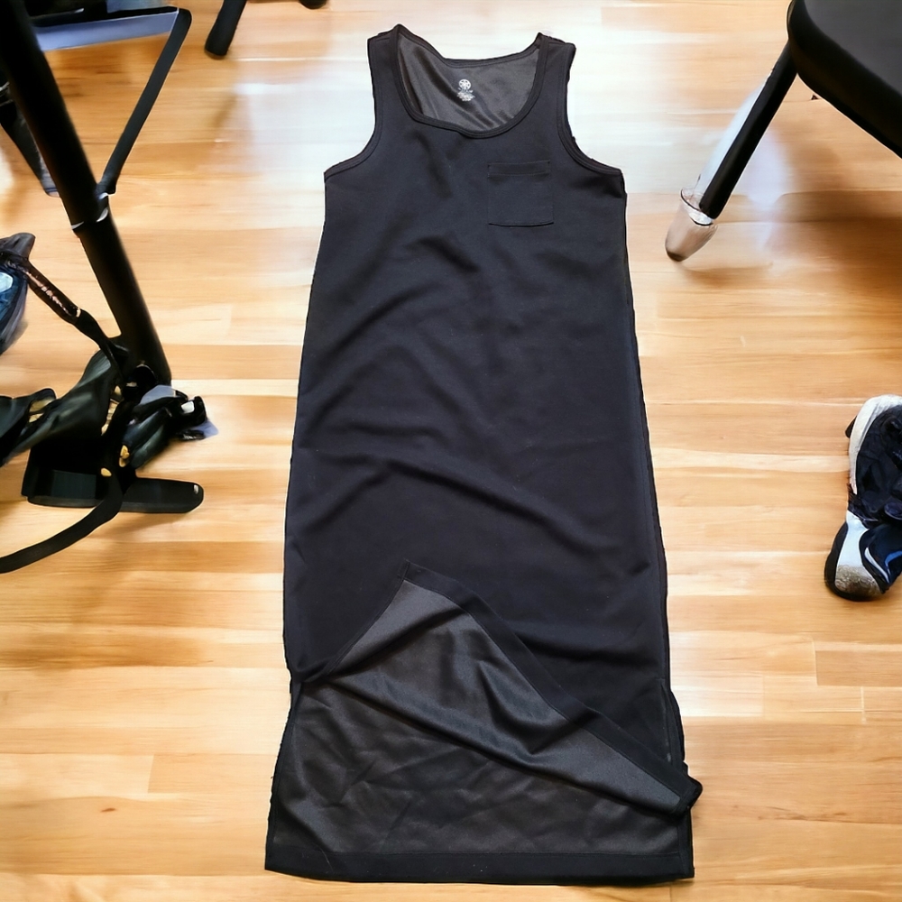 Gaiam Hudson Midi Dress, Black Size S